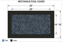 Loop-Loc Safety Swimming Pool Cover 14x28 Rectangle Super Dense II Mesh Black