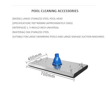 ZCBYBT 304 Stainless Steel Suction Head Swimming Pool Suction Head Accessories Underwater Vacuum Cleaner Suction Cup 1.5&2Inch
