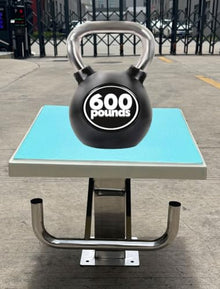 AMHUKIP 1pc 600 Lbs Capacity Diving Board with 304 Stainless Steel Base - Anti-Slip, 15° Incline for Pools & Water Parks(Blue and White)