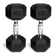 CAP Barbell Rubber Coated Dumbbell Set with Storage Rack (150-Pound) Black