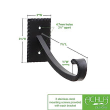 Achla Designs Lodge Upcurled Bracket, Pack of 2