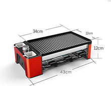 Grill for Eight People, Includes Granite Cooking Stone, Reversible Non-Stick Grilling Surface, and 8 Paddles - Great for Cheese Melting and Indoor Grilling by Get Together/Party (Color : Yellow)