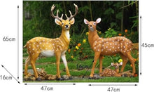 Sika Deer Animal Sculpture Outdoor Garden Crafts Decoration Lawn Statue Ornament,Outdoor Decorations