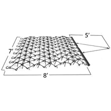 Titan Attachments Heavy Duty Drag Harrow 7 FT x 8 FT Leveling Grading Steel Mesh, 3/8in Tines, Tow Behind Agricultural-Style Drag