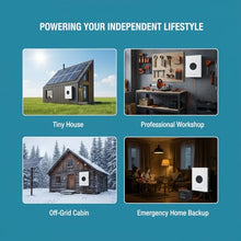 48V 5000W Split Phase Hybrid Solar Inverter to 220V with MPPT Max 6400W PV Input Low Frequency Pure Sine Wave All-in-One Power Charger for Remote Cabin Living(Single Phase)