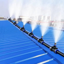 Roof Sprinkler Systems for Wildfire Prevention, Misting Irrigation Kit for Chicken/Generic Patio/Lawn Garden, Greenhouse Watering Accessories with Hose