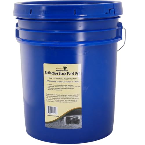 Natural Waterscapes Reflective Black Pond Dye Packets - 80 Water Soluble Packs Black