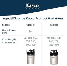 Kasco AquatiClear 1HP Circulator w/Mount, 240V, 50ft Power Cord