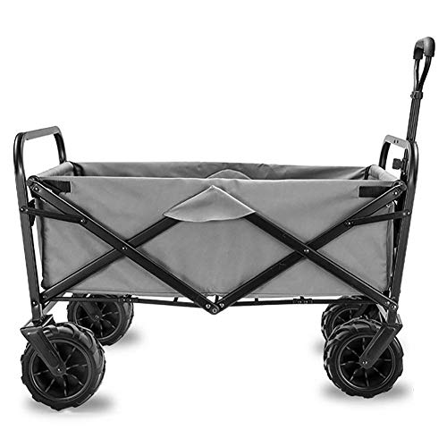 Garden Cart Folding Wagon Foldable Heavy Duty Outdoor Trolley Utility Transport Cart 90kg