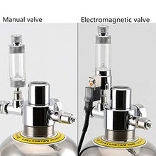 MXBAOHENG CO2 Generator Stainless Steel CO2 Tank Carbon Dioxide Reactor Kit for Natural Waterscape Hydroponic Aquatic Weed (Electromagnetic Valve Version)