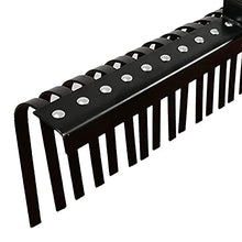 Field Tuff Heavy Duty Sleeve Hitch Landscape Rake, Black, 48 Inch Wide