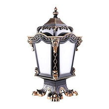 Outdoor Wall Lights, Strong Durable European Retro 2-Heads Lawn Garden Waterproof Outdoor Floor Lamp High E27 Pole Lamp Traditional Victoria Landscape Street Lamp Lawn Garden Pathway Lighting Landscap
