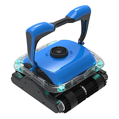 Robotic Pool Vacuum Cleaner, Automatic Pool Cleaner with Wall Climbing, Two Larger Filter Baskets and 50FT Floated Cord, Easy to Clean Above/In-ground Swimming Pool