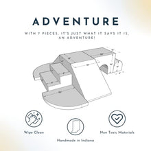 Foamnasium Adventure Indoor Foam Playset 7-Piece Baby Blue