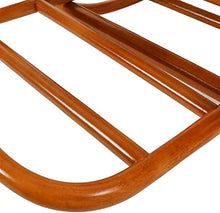ZYBB Solid Wood Large Rocking Chair Adult Recliner Balcony Rattan Lazy Rocking Chair 145X102x65cm