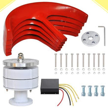 400W Vertical Wind Turbine, 12V 24V Portable Vertical Wind Power Turbine Generator Kit with Charge Controller for Garden Home,24V