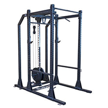 Rugged Strength & Fitness Power Rack with Extended Half Rack Package Black