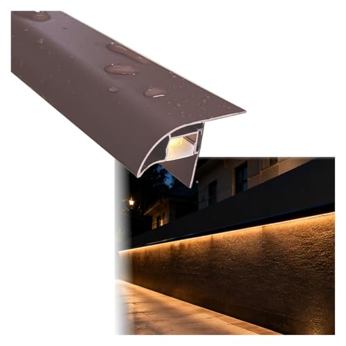 ERRULAN Drip Edge Water Diverter with Hidden LED Channel