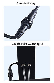 FAFACAI Quiet Cooling Fans Electric Air Circulator Oscillating Fan Cooling Misting Spray Humidifier Quiet Tower Atomization Commercial Vertical Oscillating Fan Industrial Rotating Mobile 3 Speed