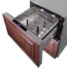 Summit 24” Two Drawer Refrigerator-Freezer, 3.32 cu.ft.Capacity, ADA Compliant, Stainless Steel, Panel Ready Capable*- ADRF244CSS (*Panels not include)