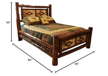 Furniture Barn USA Adirondack Collection King Diamond Bedframe Adirondack Collection