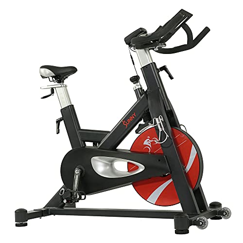 Sunny Health & Fitness Evolution Pro II Magnetic Belt Drive Indoor Cycling Bike Black