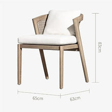 ocpcrn Lounge Chair Scandinavian Outdoor Rope Woven Dining Chair Simple Patio Villa Garden
