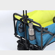 Outdoor Camping Car Foldable Adjustable Handle Trolley Trolley with Storage Bag Suitable for Camping Barbecue and Picnic