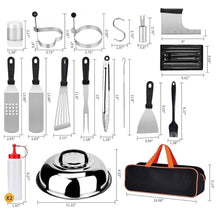 AFPSDLFJDLS Stainless Steel Barbecue Utensils Barbecue Combination Set
