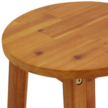 MNCVXAXG 9 Piece Patio Bar Set Solid Acacia Wood