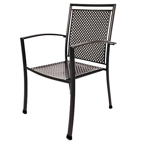 KETTLER Reno Wrought Iron Arm Chair - Set of 4