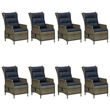 WDGJJFECNMUEHI Patio Furniture Set sectional Outdoor furniture9 Piece Patio Dining Set BrownSuitable for Gardens, patios, and terraces.