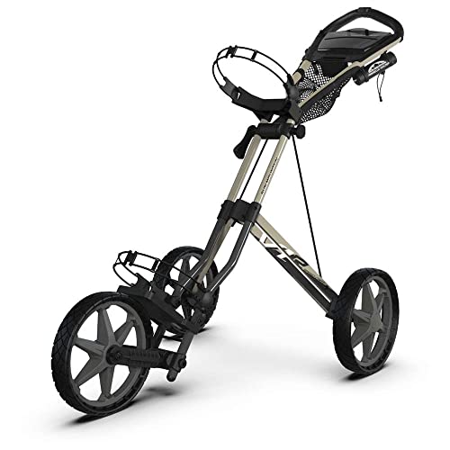 Sun Mountain Golf Speed Cart V1R 3 Wheel Push Cart - Steel Fog
