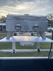 Pontoon Boat Solutions Pontoon Boat Three-in-One Grill Solution Aluminum