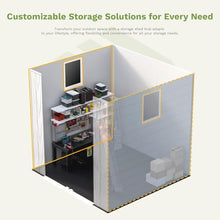 Patiowell 6X6 FT Plastic Outdoor Storage Shed with Floor, Light Grey