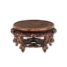 QUANGJN Pcs Plants Saucers Mahogany Flower Table Flower Stand Base Flower Pot Vase Buddha Statue Crafts Ornament Base Solid Wood Tray Plant Pot Saucers,