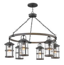Hinkley Lakehouse Large 12V Outdoor Chandelier, Aged Zinc/Driftwood Gray