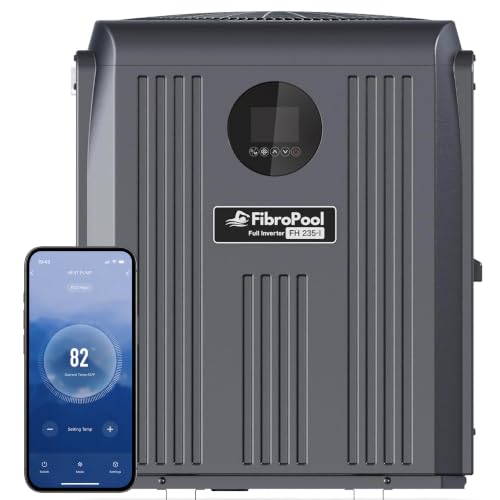 FibroPool FH235-i Pool Heat Pump - Inverter WiFi - 35,000 BTU - Titanium