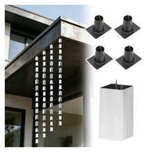 WAHHWF 8.5' L Decorating Rain Chain for Gutter, Square Cup Style