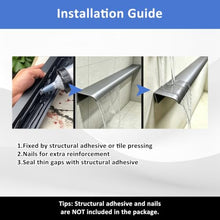 ERRULAN Wall Flashing Trim, Rainwater Diverter for Vertical Surfaces