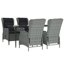 QINXIXINAIXI Garden Dining Set Light Grey Outdoor Sectional Sets Patio Furniture Set Poolside Furniture Set Outdoor Chair Set for Patio Deck Poolside Garden
