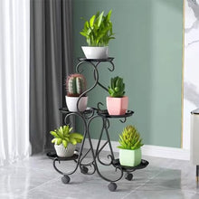 French Metal Plant Stand Indoor Outdoor Flower Rack 5 Tier Flower Pot Holder Shelf Wrought Iron Planter Display Rack Corner Vertical Plant Shelf Fashion Plant Ladder Rack For Garden Patio Lawn