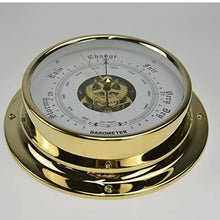 ZLyXZQG Glass Barometer,Outdoor Temperature Gauge,Traditional Barometer Roman Clock and Barometer with Built in Hygrometer and Thermometer
