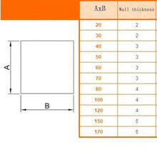 PuLaif Acrylic Square Tube 410mm Length for Garden Supplies Multiple Sizes(80x80x4mm)(120x120x4mm)