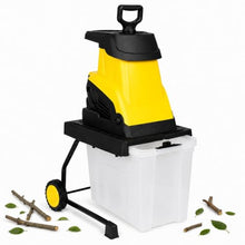 Garden Mulcher Electric Wood Chipper for Home Yard Cleanup 10m-PowerCord
