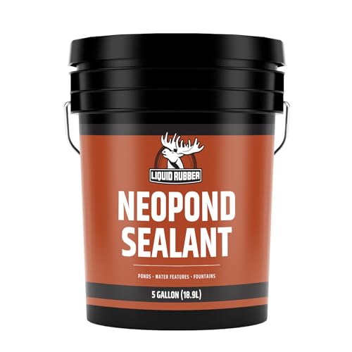 Liquid Rubber NeoPond Waterproof Pond Sealant, Fish/Plant Safe, 5 Gallon