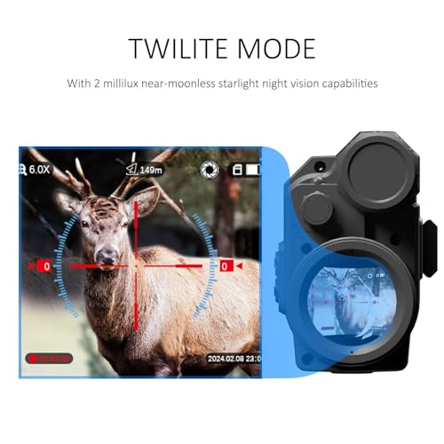 Hwishare Twilite Night Vision Monocular 4-8x40mm Black