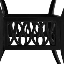 vidaXL 3 Piece Bistro Set Cast Aluminum Black