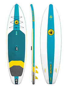 Body Glove Navigator+ Inflatable Paddle Board Package Aqua/Yellow