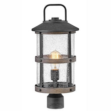 Hinkley Lakehouse Medium 12V Outdoor Post Lantern, Aged Zinc/Driftwood Gray